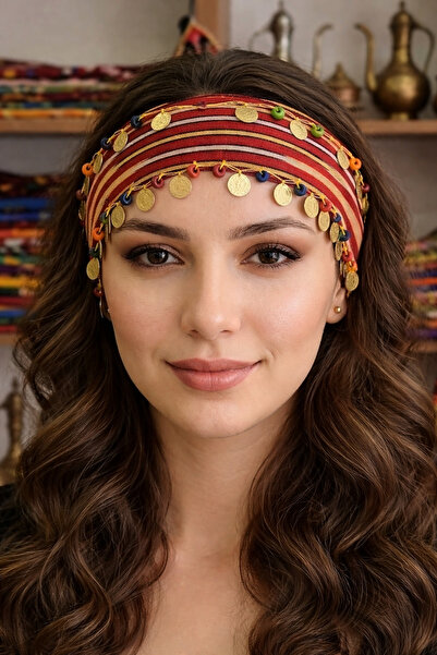 ASYA PAZARLAMA Bandana de la Marea Neagră, Keşan cu mărgele de lemn în vrac ș...