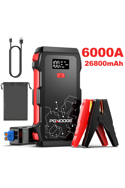 FOWAWU جهاز تشغيل بطارية السيارة 6000 أمبير 26800 مللي أمبير، معزز البطارية، ...