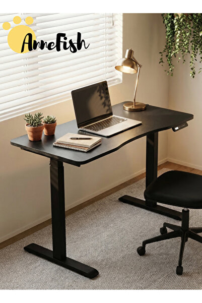 AnneFish 120*60*73-118cm Electric Height Adjustable Standing Desk Whole-Piece...