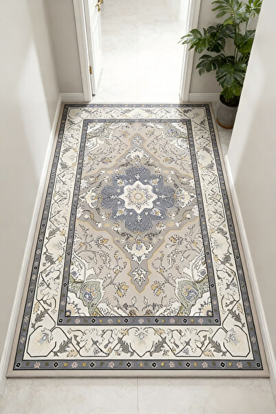 Najm Bayt سجادة قابل للغسل في الغسالة - سجادة مانع للانزلاق لغرف المعيشة والن...