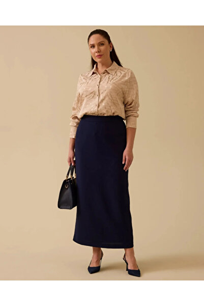 SEÇİL New Women's Plus Size Straight Cut Skirt 10002511614005