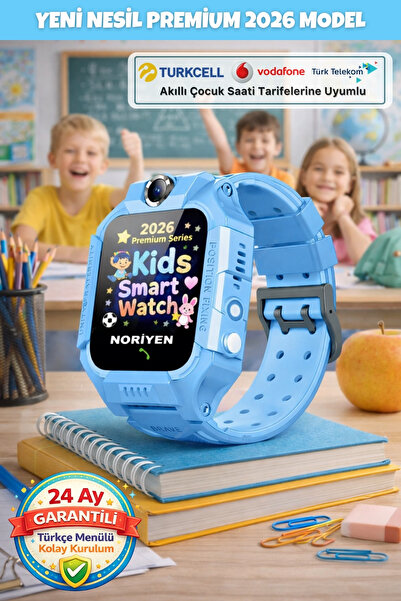 Noriyen Yeni Nesil 2026 Model Erkek Çocuk Akıllı Kol Saati - Mavi