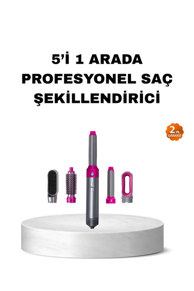 Kanonik Education مجموعة تصفيف الشعر 5 في 1 مع تقنية الأيونات السالبة والتجفي...