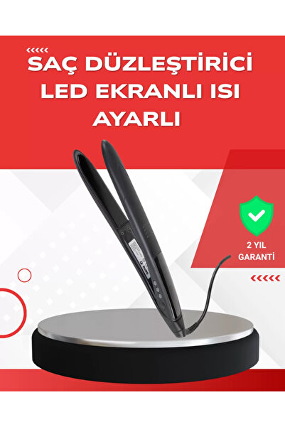 Kanonik Education مكواة فرد الشعر الاحترافية 2025 مع لوحة سيراميك من التيتاني...