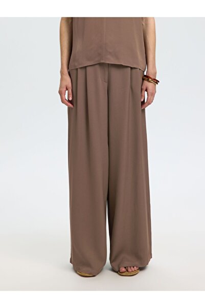SELECTED Wide Leg Hose Viskose