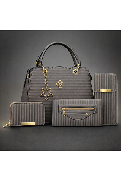 MODAMARKM 4.LÜ KOMBİN OMUZ ÇANTASI BİLEK ASKILI ÇANTA KARTLIK VE TELEFONLUK H...