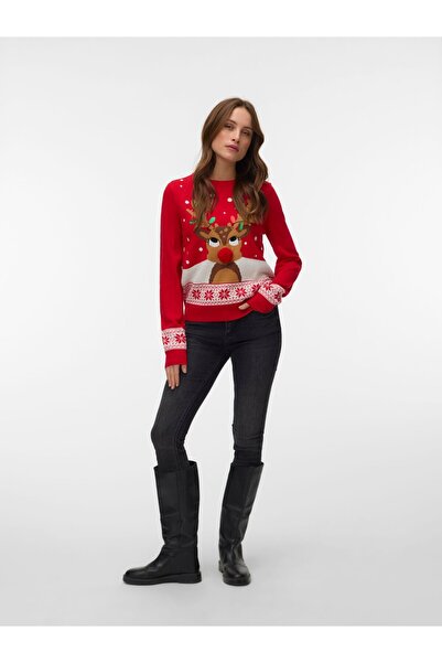 Vero Moda Strickpullover VMFROSTYDEER Strickpullover