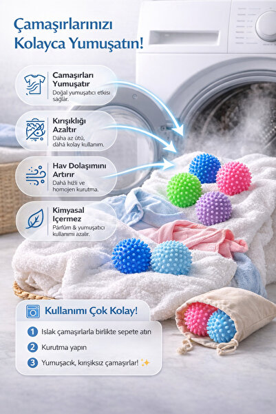 Tohana Silikon 2'li Maxi Çamaşır Kurutucu Top