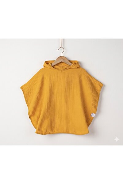 For My Baby Kabartmalı %100 Pamuk Müslin Kapüşonlu Plaj ve Banyo Havlusu Çocu...