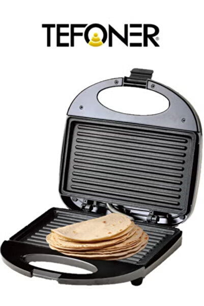 TEFONER محمصة شطائر توفينر 800 واط – ألواح غير لاصقة، حجم صغير، حماصة توست مع...