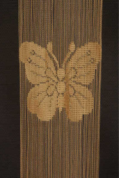 AKÇA TEKSTİL Model Gold Color Rope Curtain Ready-made Buttons Sewn Rope Curtain 300*280 cm