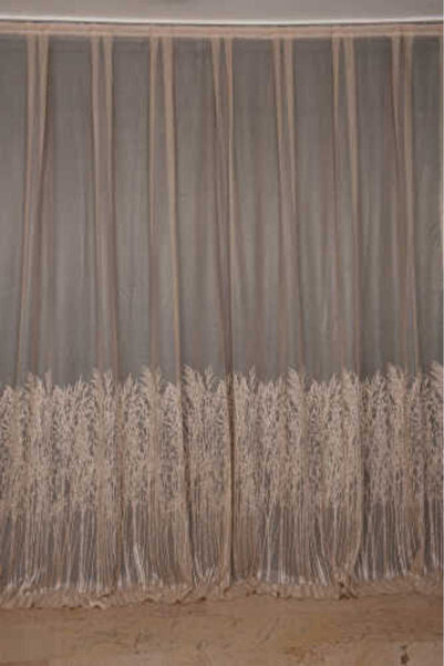 AKÇA TEKSTİL ΣΧΕΔΙΑΣΜΟΣ ΚΕΛΙΒΙΟΥ ΧΡΩΜΑ ΒΙΖΟΝ ΜΟΝΟΦΥΛΛΟ Έτοιμη πλισέ κουρτίνα ...