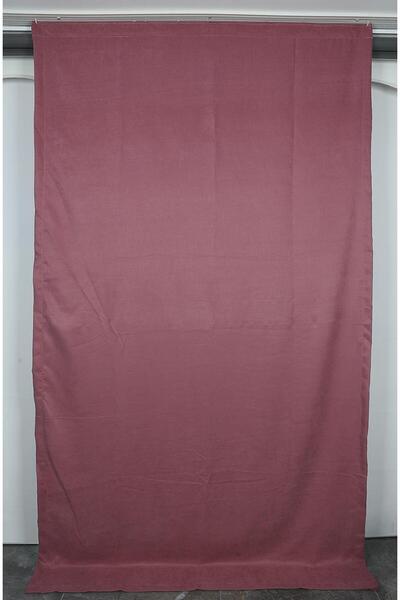 AKÇA TEKSTİL ستارة خلفية أحادية الجناح بلون وردي مجفف (مع خاصية التجميع الإضا...