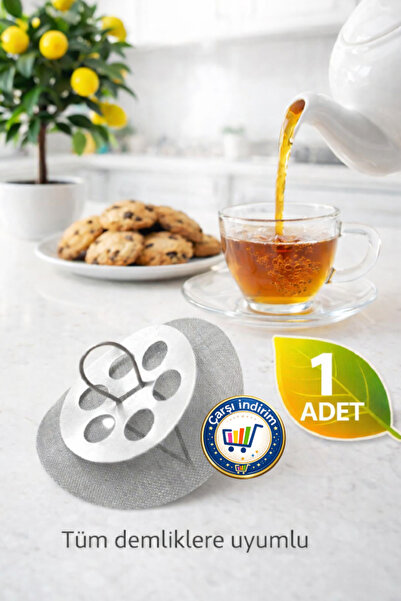 nistabolje 1 Adet Demlik Süzgeci Paslanmaz Çelik Söktak Çaydanlık Süzgeç Daya...