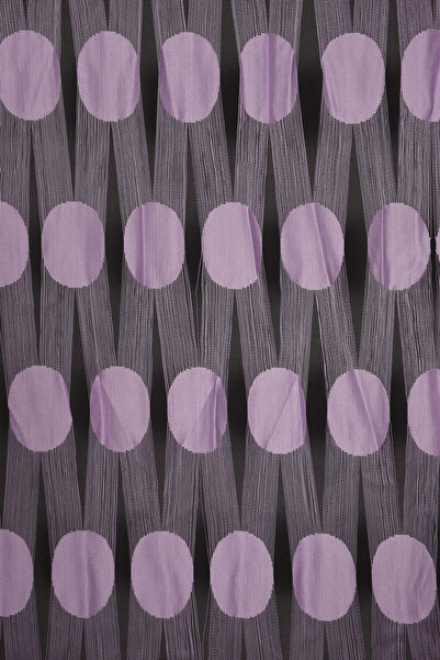 AKÇA TEKSTİL BÜYÜK PUANLI MODEL LİLA RENK İP PERDE HAZIR İP PERDE 300*280