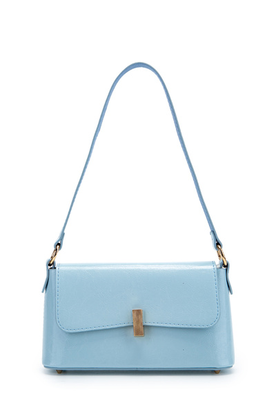 minebag حقيبة يد وكتف نسائية من كابلايد باجيت لارا حقيبة باللون الأزرق