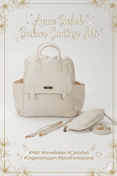 MY Collection 7260 Holifera Deri Anne Bebek Bakım Sırt Çantası