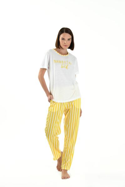 Yeni İnci Дамски пижамен комплект от вискоза