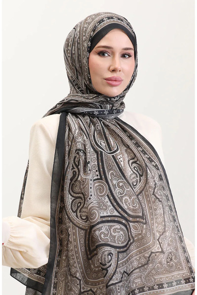 sefamerve Εθνοτικό Κεχριμπάρι Σάλι 70278-01 Χακί