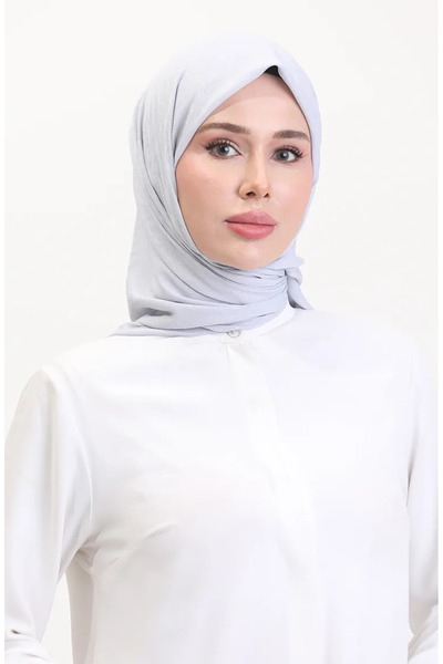 sefamerve Φουλάρι ζακάρ 70258-08 Ασημί Γκρι