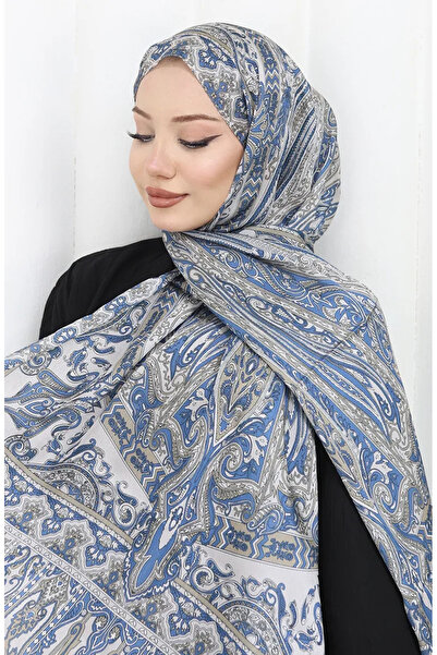 sefamerve Šátek Janjan s etnickým vzorem 70305-13 Indigo