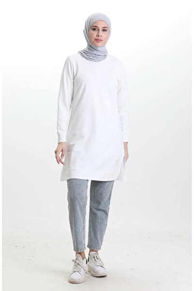 sefamerve Tunika s rozparkem 9084-03 bílá