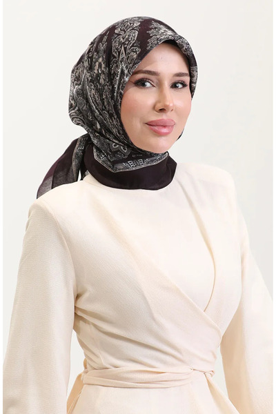 sefamerve Εθνοτικό κασκόλ κεχριμπαρένιο 70279-05 Μούρντιμ