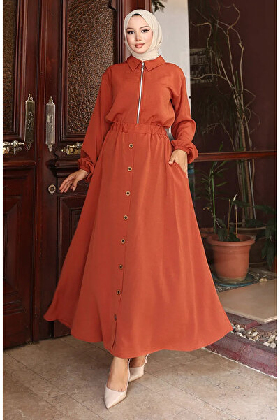 sefamerve Αεροβιν Υφασμάτινο Σετ Διπλό με φερμουάρ 0136-05 Πλακάκι