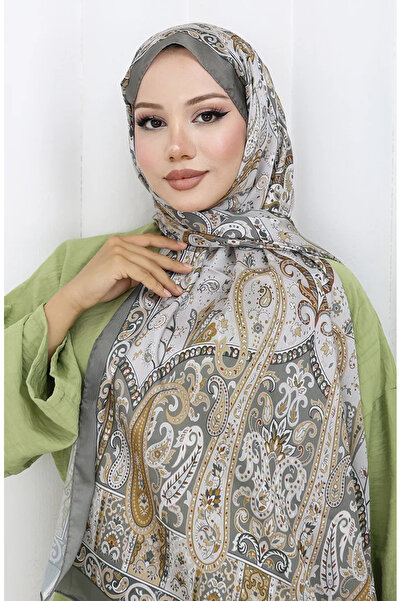 sefamerve Şal Janjan cu model etnic 70306-07 Mink Camel