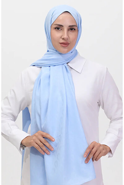 sefamerve Madame Mary Damla Jakar Şal 19085-07 Bebek Mavisi