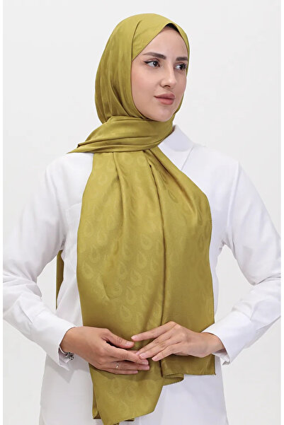 sefamerve Σάλι Madame Mary Damla Jacquard 19085-15 Oil Green