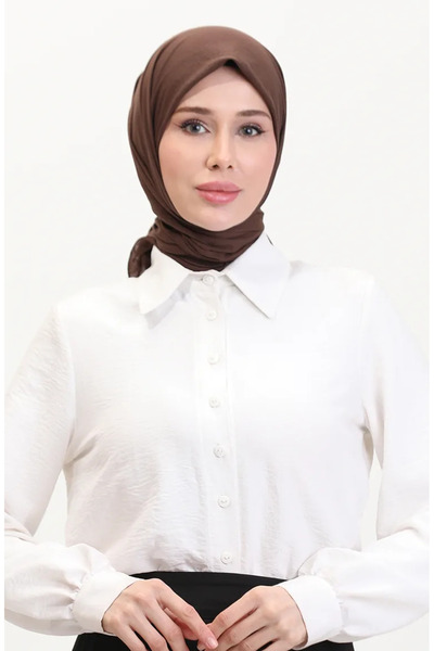 sefamerve Μαλακό κασκόλ Candyy 19097-18 Bitter Brown