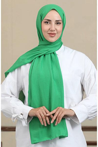 sefamerve Μαλακό βαμβακερό σάλι 2000-48 Πράσινο γρασίδι