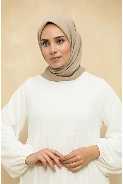 sefamerve Μοντέλο 2015-16 Σκούρο μπεζ σιφόν κασκόλ