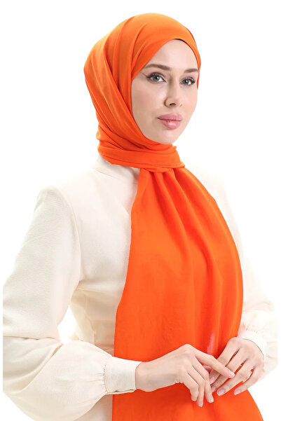 sefamerve شال قطني ناعم 70283-26 برتقالي