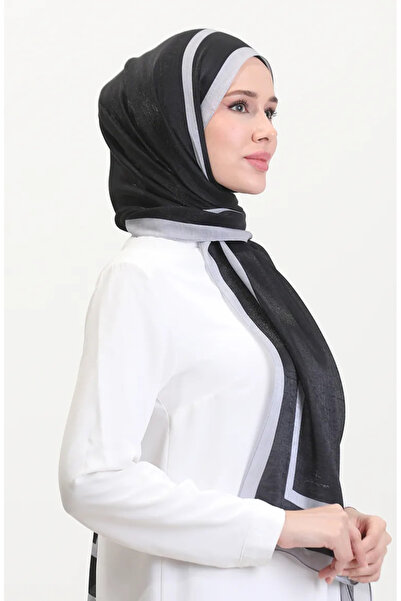 sefamerve Șal Amber 70240-01 Negru Gri