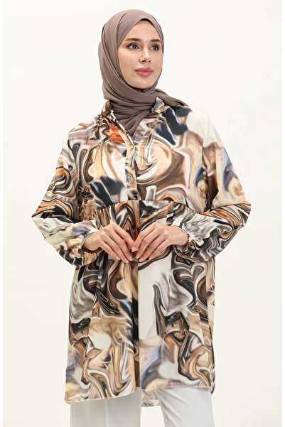 sefamerve الرقمية مطبوع تونيك 0502-03 أصفر