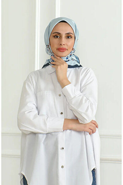 sefamerve Κασκόλ Rayon Karaca 81051-01 - Μπλε Navy Blue