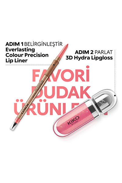 Kiko Dudak Parlatıcısı - 3D Hydra Lip Gloss - 10 Sparkling Strawberry - Besleyici ve Nemlendirici