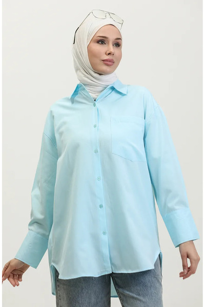 sefamerve Turquoise Tunic 4805-06 - With Pockets