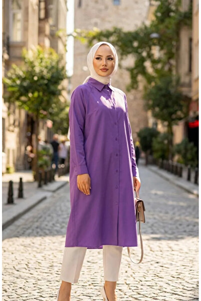 sefamerve Reglan Kol Tunik 4066-11 Lila