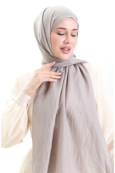 sefamerve Madame Mary French Voile Shawl 19099-20 Πέτρα