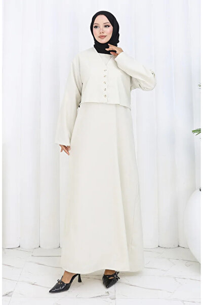 sefamerve طقم جاكيت وسترة 2155-03 بيج