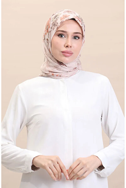 sefamerve CVS-03 Візерунковий пудровий шарф персикового кольору