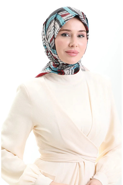 sefamerve Карака Район Шарф 81055-03 Бордовий Нафта