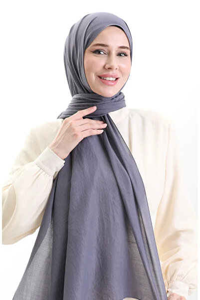 sefamerve Βαμβακερό μαλακό σάλι 70283-04 Ash Grey