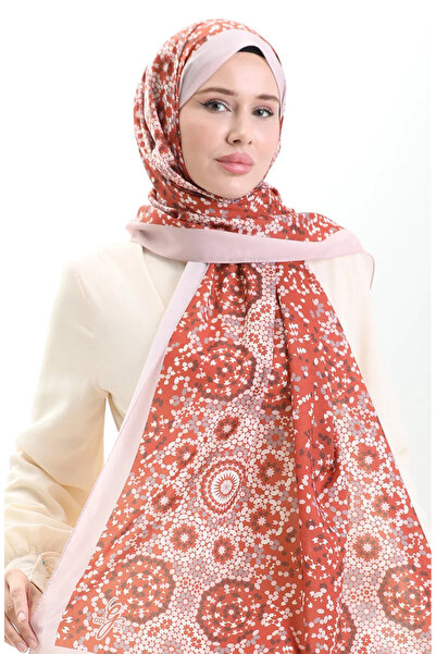 sefamerve Μαλακό σάλι με σχέδιο 70297-13 Πούδρα πλακιδίων