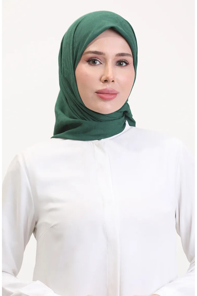 sefamerve Φουλάρι ζακάρ 70258-12 Σμαραγδένιο Πράσινο