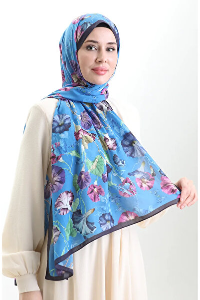 sefamerve Σάλι από βαμβάκι Karaca 82006-14 Navy Blue μπλε κοβαλτίου