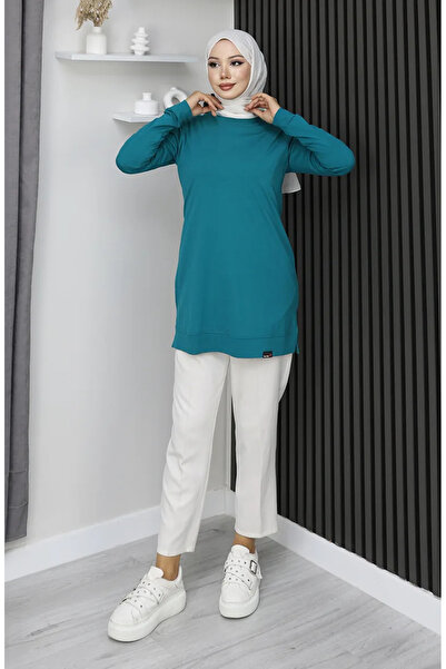 sefamerve Araboy Spor Penye Tunik 9127-01 Petrol